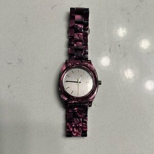 Nixon tortoise shell watch purple